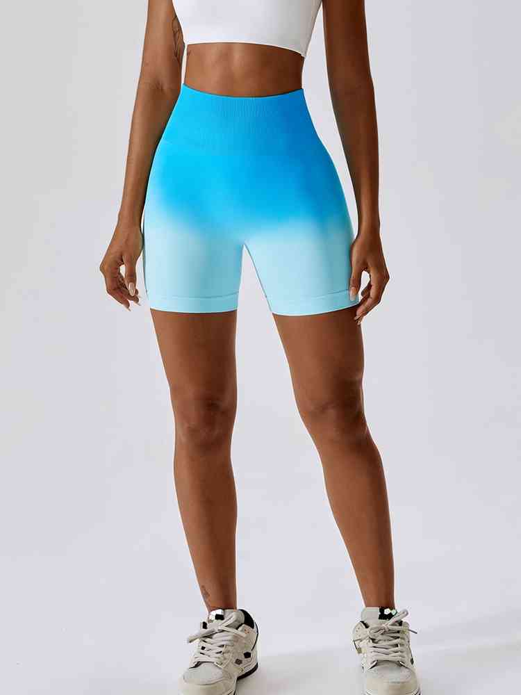 YOU'RE A PEACH gradient shorts