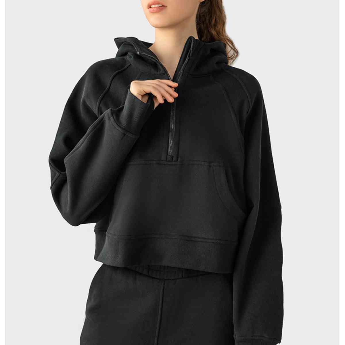 SUNDOWN half-zip hoodie