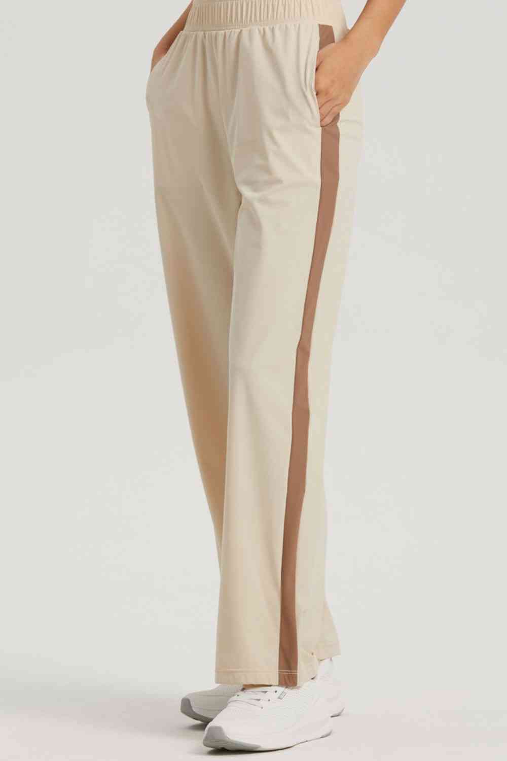 ROAD AHEAD contrast pants