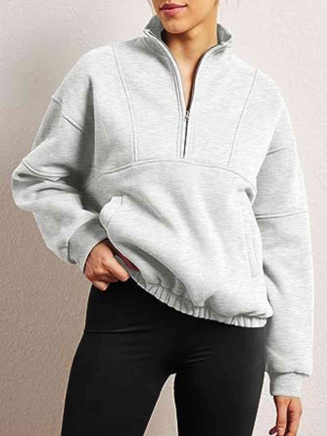 SUNDOWN half-zip pullover