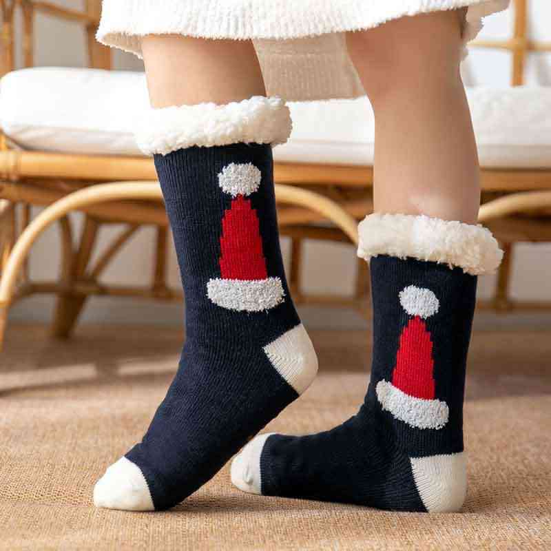 COZY CHRISTMAS contrast socks