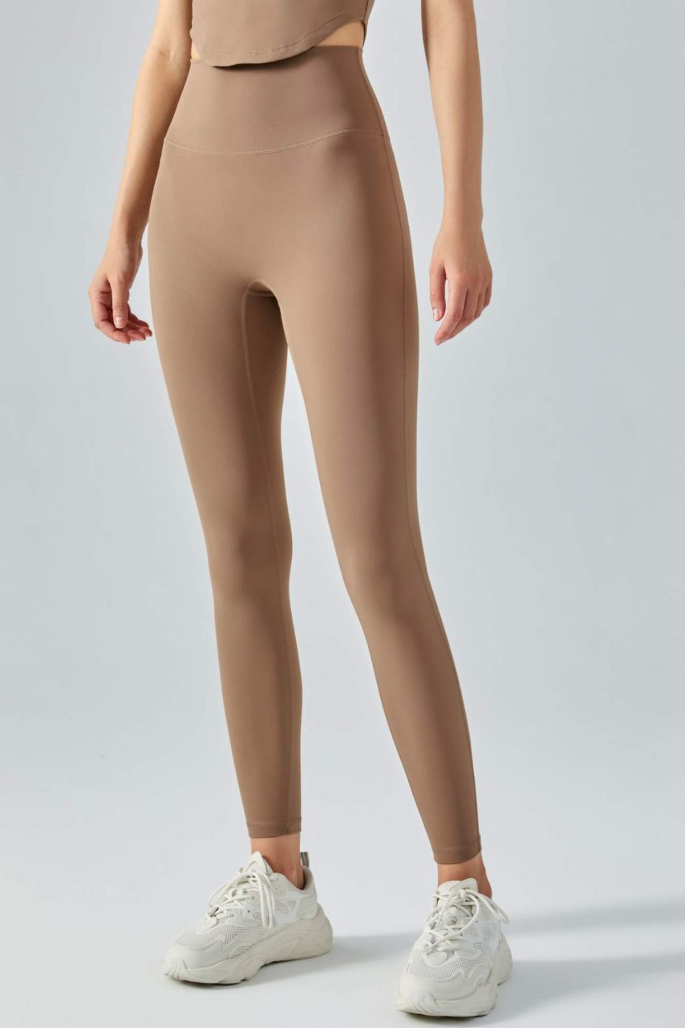 Wide Waistband Active Leggings - Lamoille Yoga