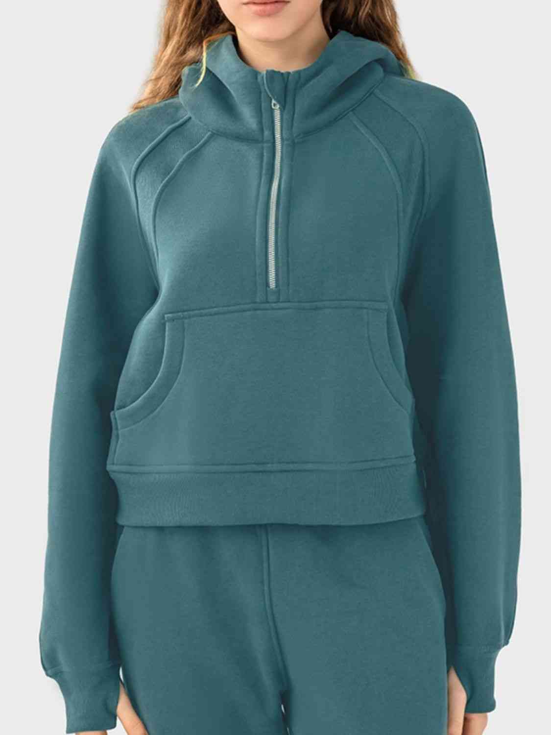 SUNDOWN half-zip hoodie