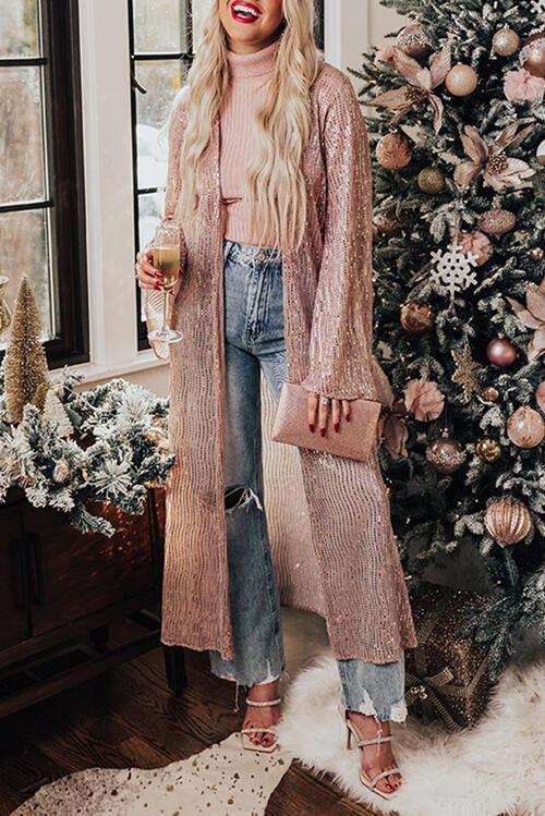 BLUSHED & BRIGHT sequin duster