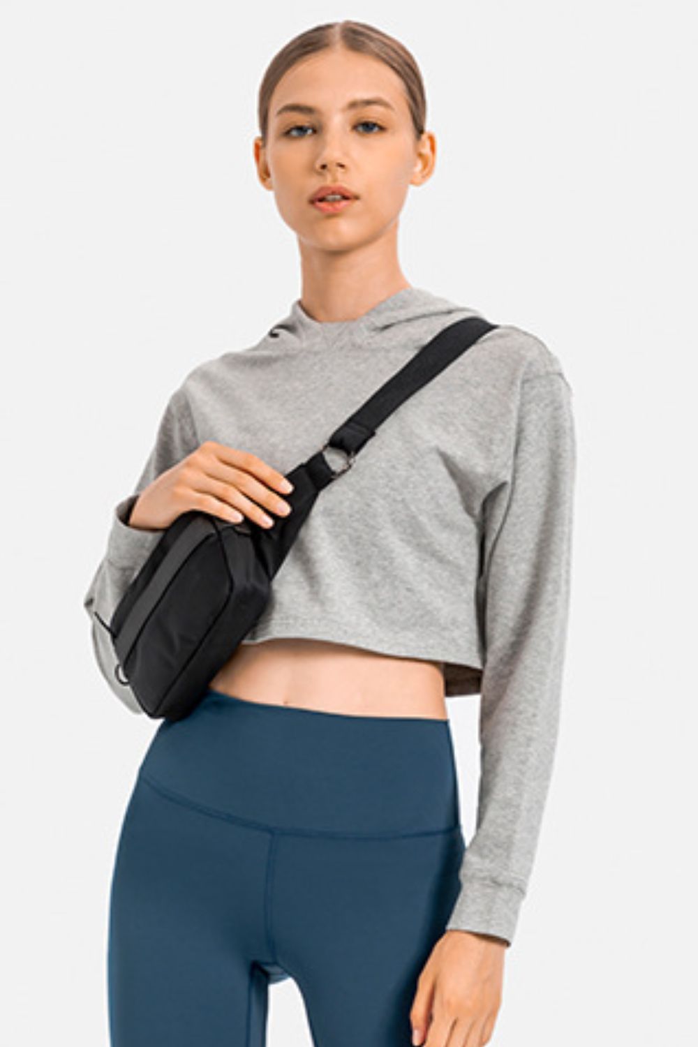 Long Sleeve Cropped Sports Hoodie - Lamoille Yoga