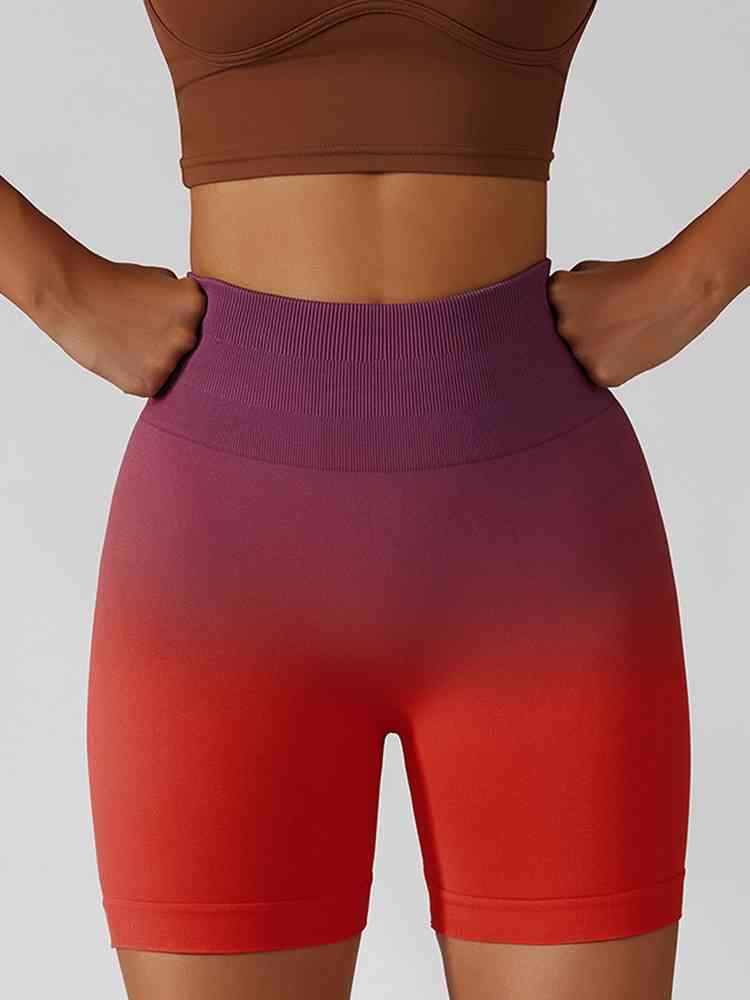 YOU'RE A PEACH gradient shorts
