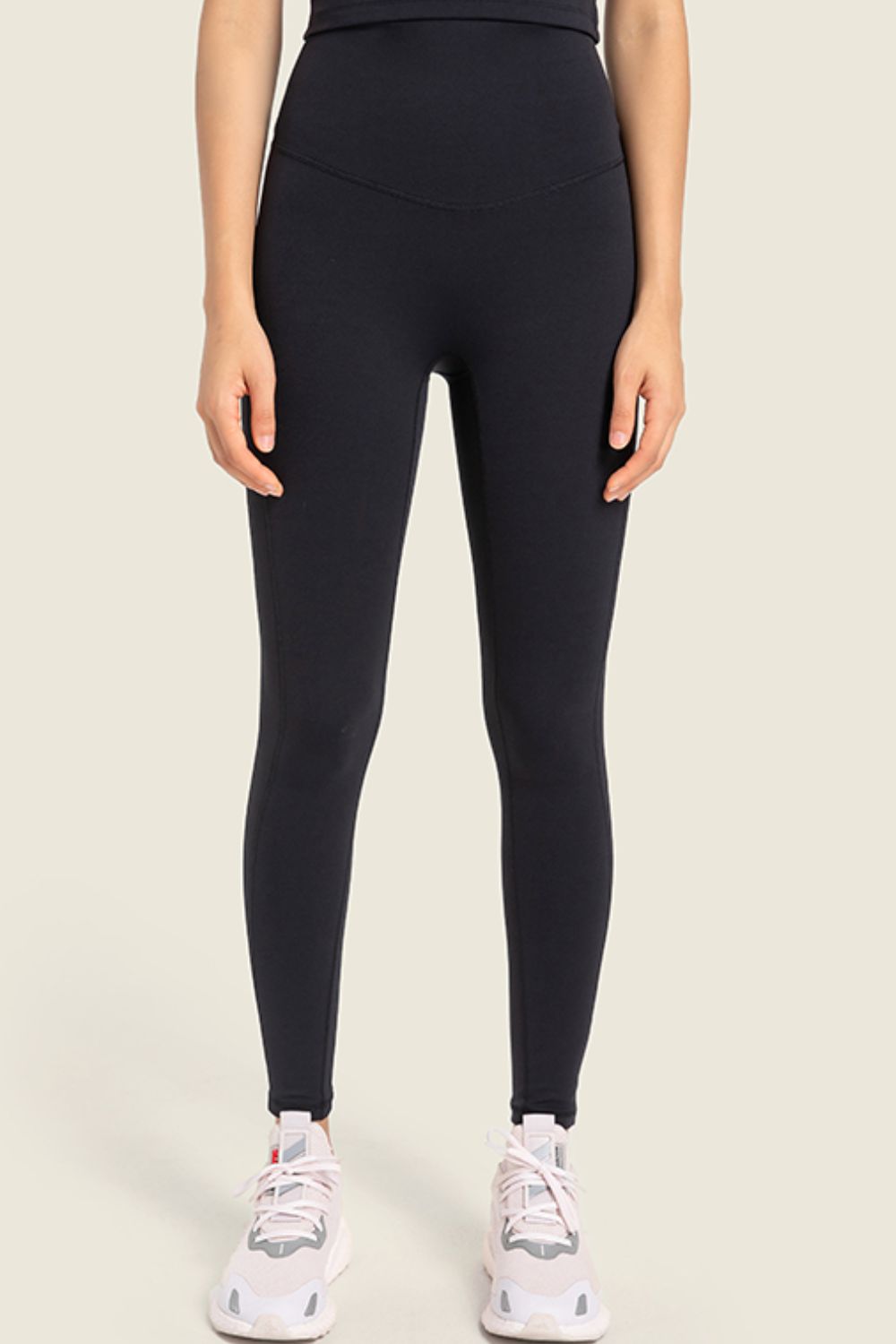 Salutation Wide Waistband Leggings - Lamoille Yoga