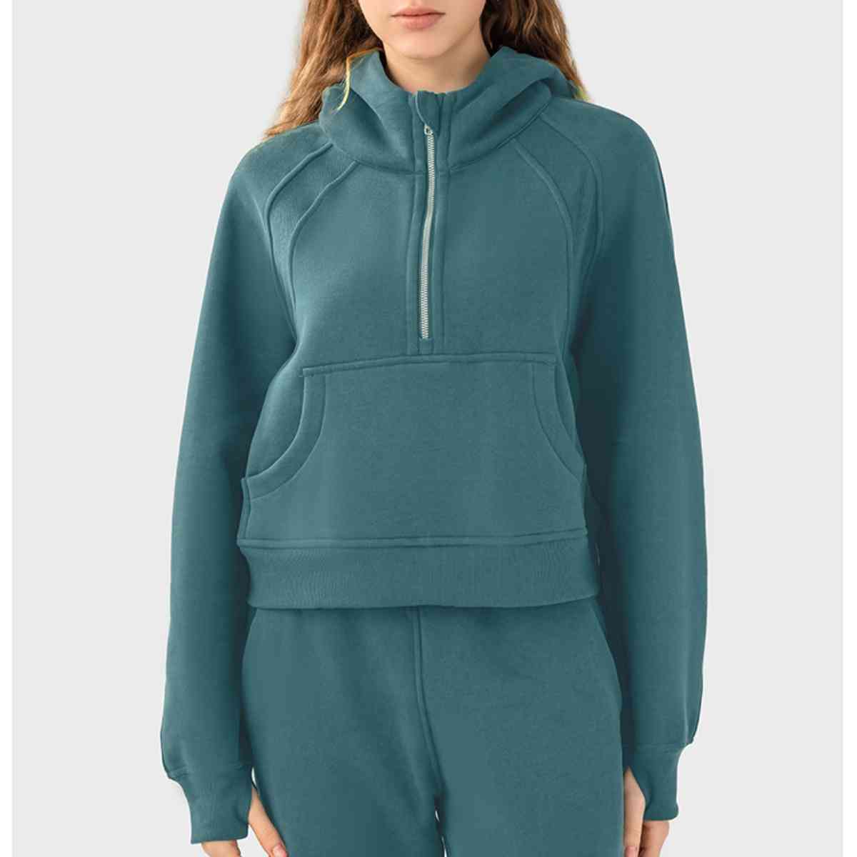 SUNDOWN half-zip hoodie