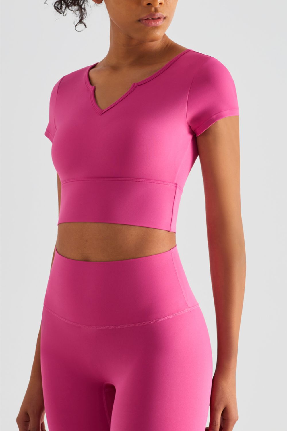 SALUTATION cropped tee - Lamoille Yoga