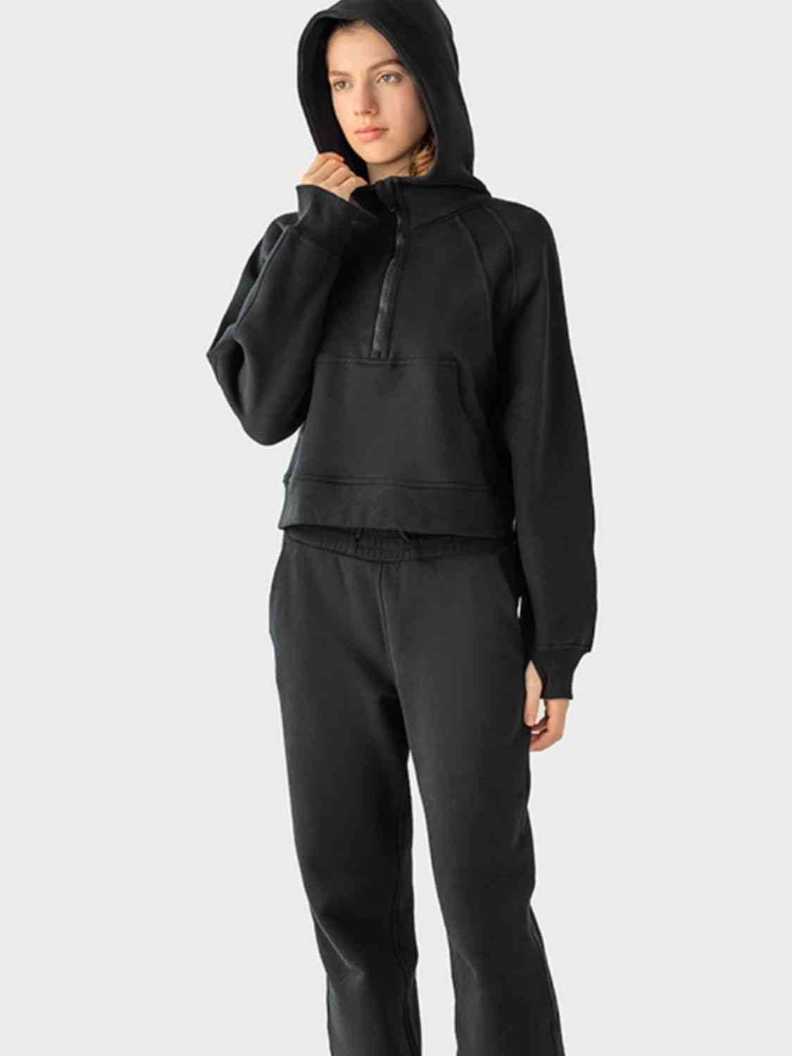 SUNDOWN half-zip hoodie
