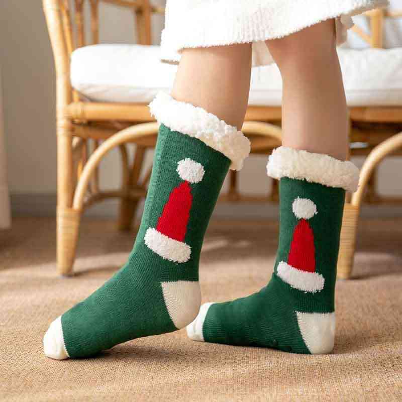 COZY CHRISTMAS contrast socks