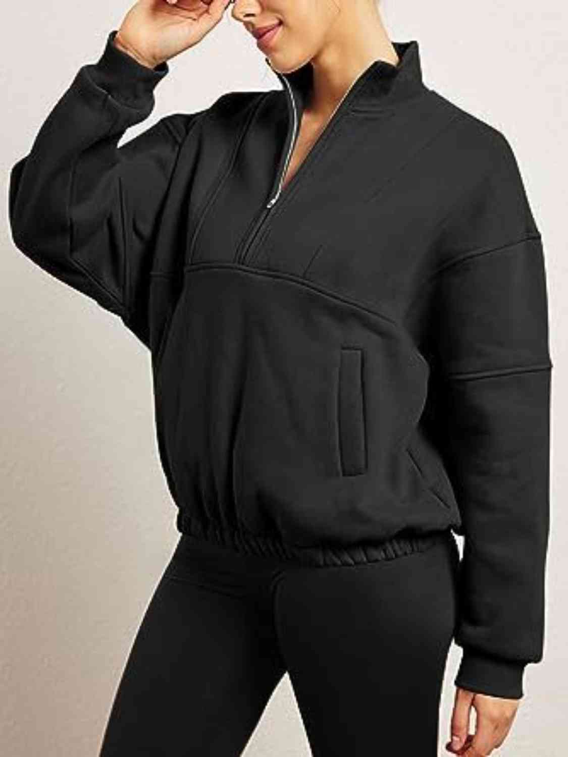SUNDOWN half-zip pullover