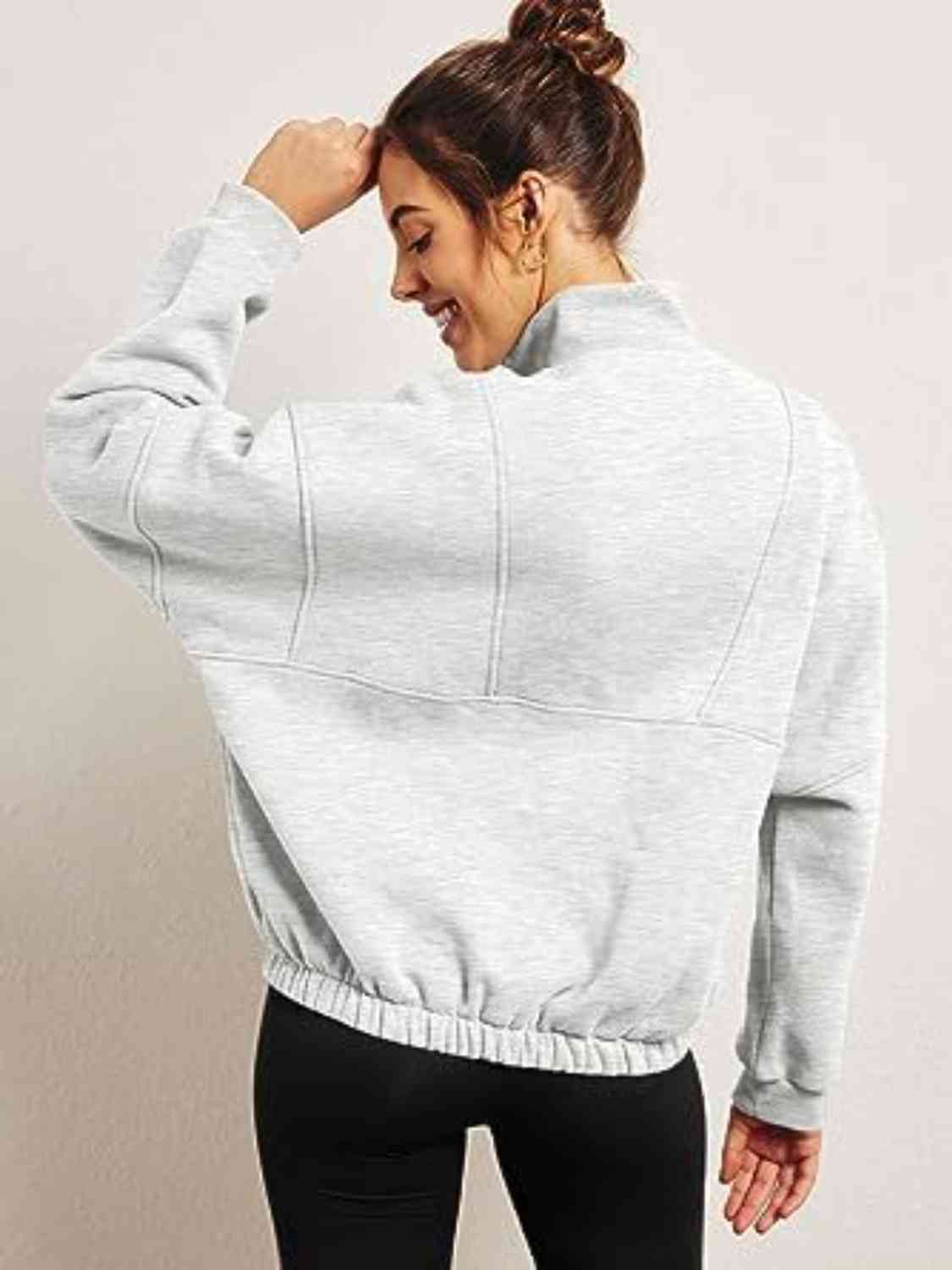 SUNDOWN half-zip pullover