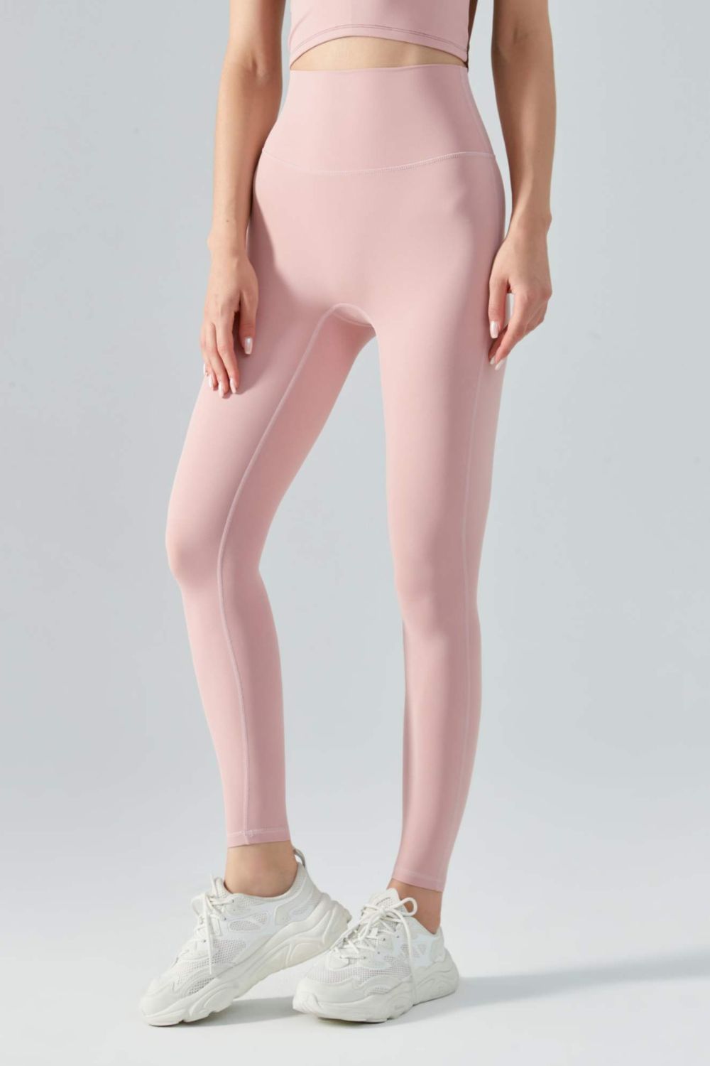 Wide Waistband Active Leggings - Lamoille Yoga