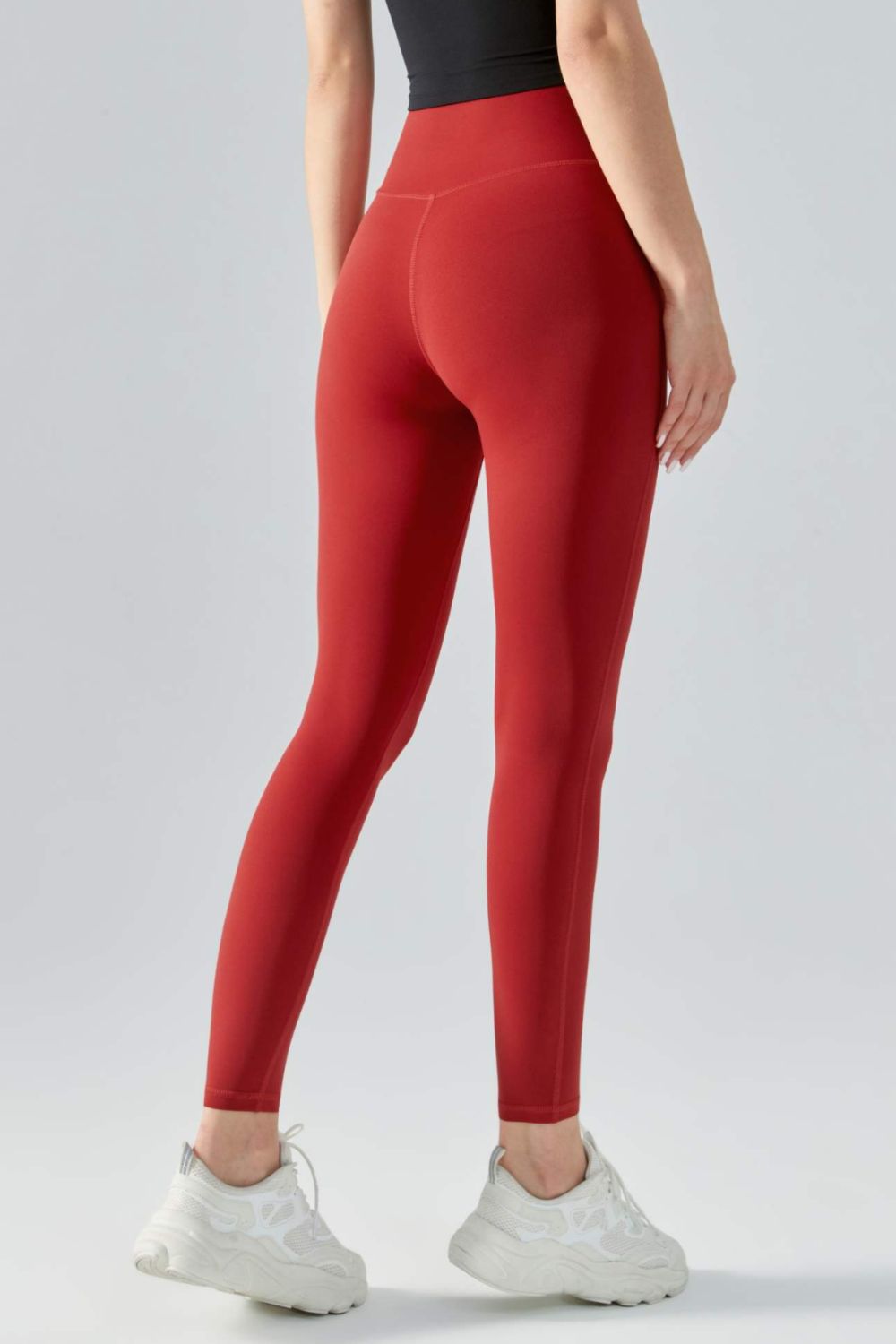 Wide Waistband Active Leggings - Lamoille Yoga