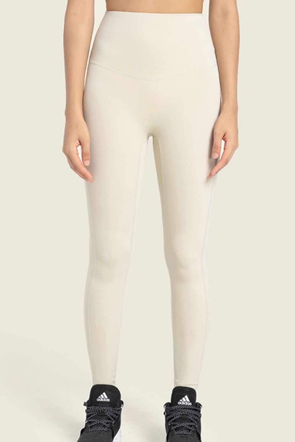 Salutation Wide Waistband Leggings - Lamoille Yoga