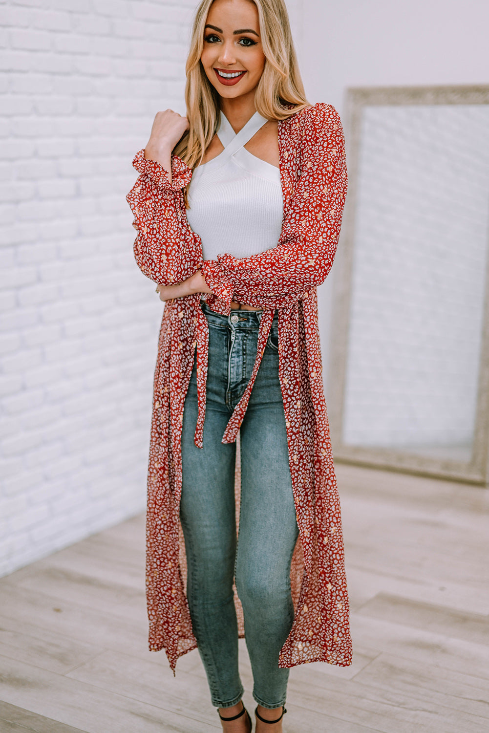 VINTAGE spoted duster
