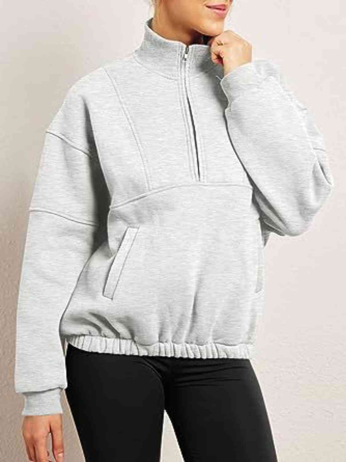 SUNDOWN half-zip pullover