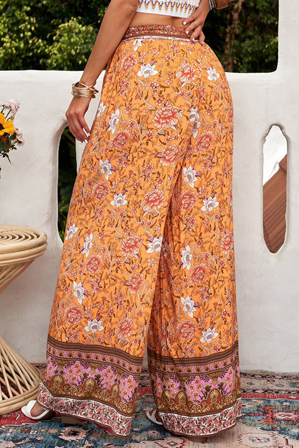 ROAMING MEADOWS palazzo pants