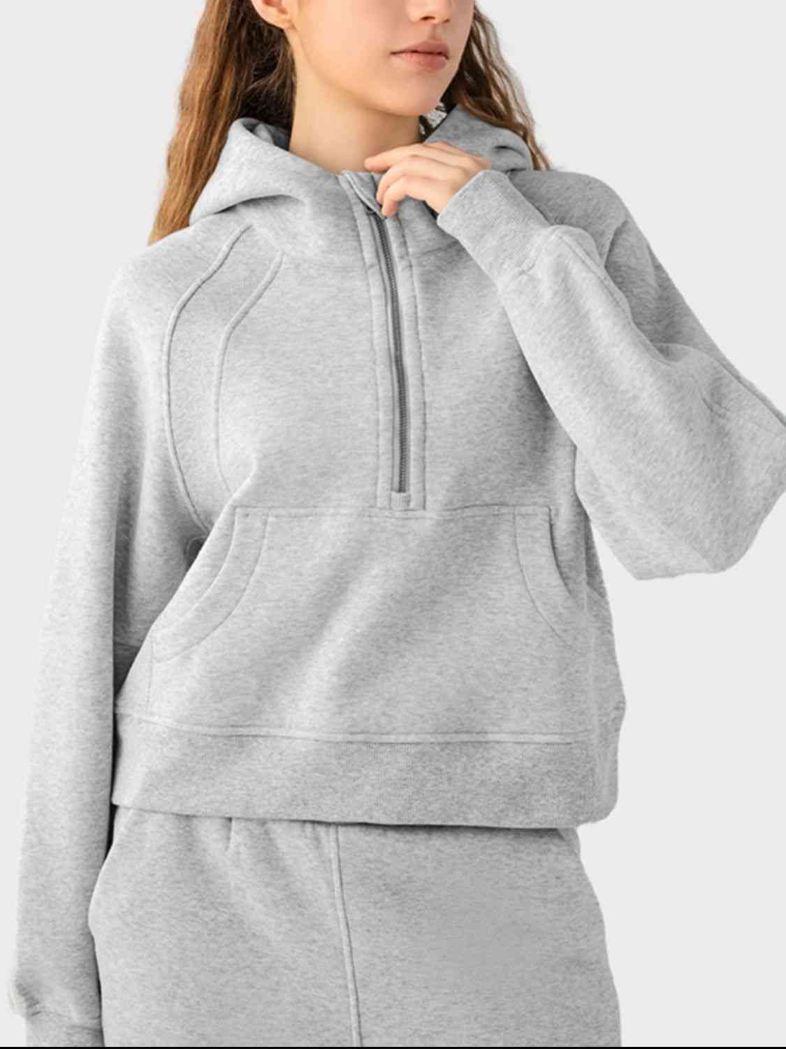 SUNDOWN half-zip hoodie