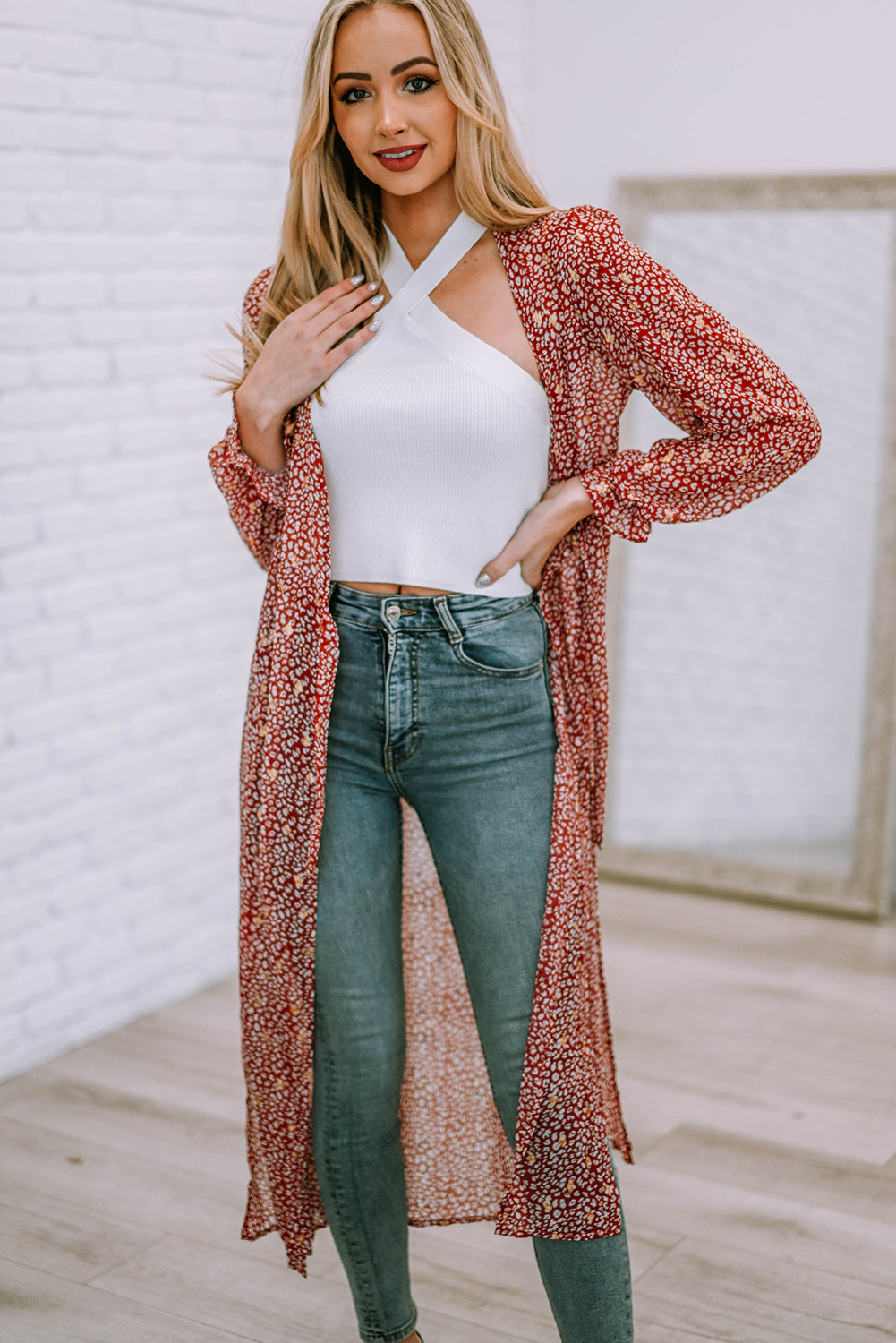 VINTAGE spoted duster