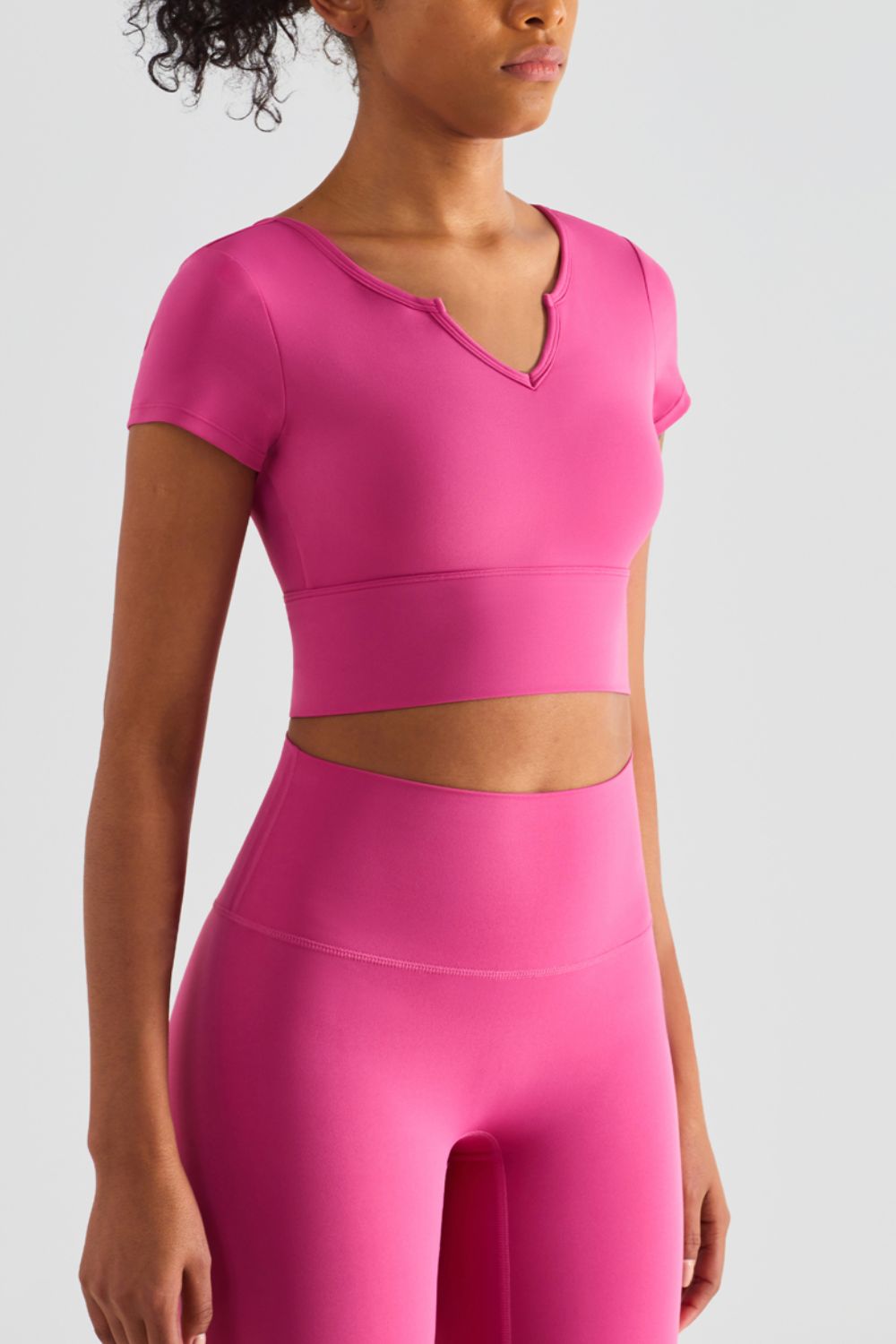 SALUTATION cropped tee - Lamoille Yoga