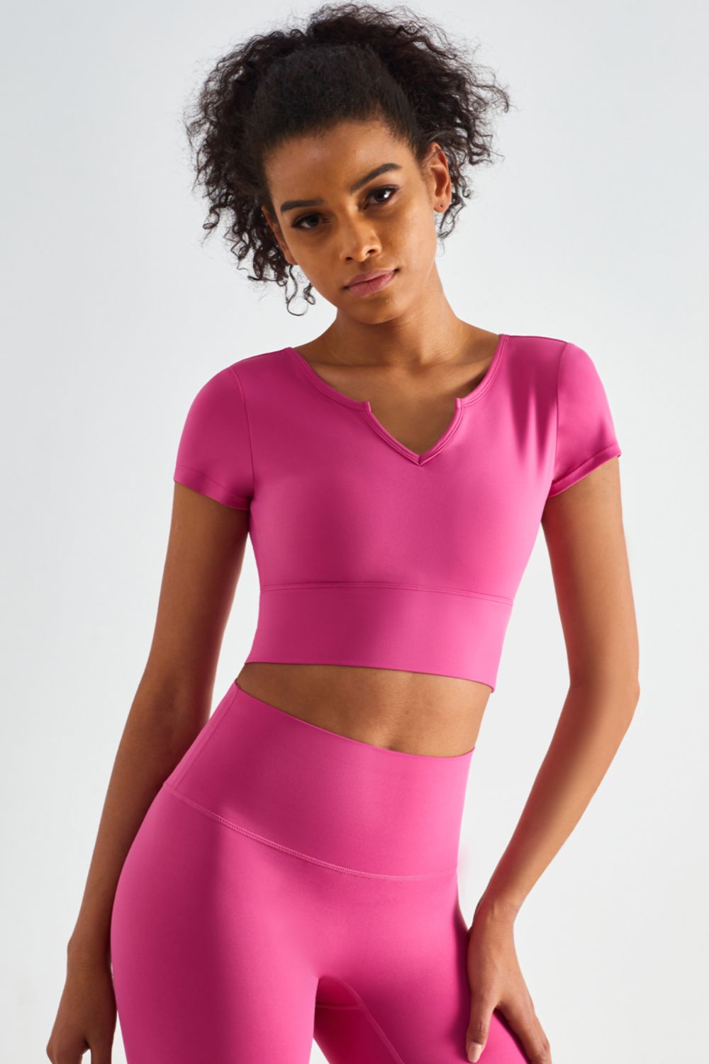SALUTATION cropped tee - Lamoille Yoga