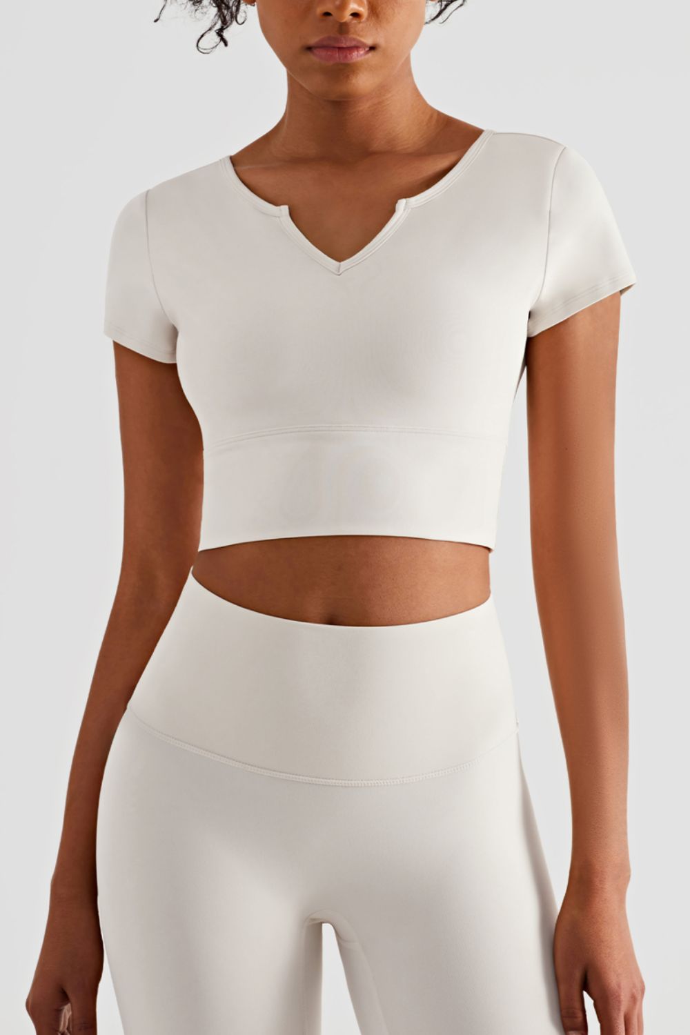 SALUTATION cropped tee - Lamoille Yoga