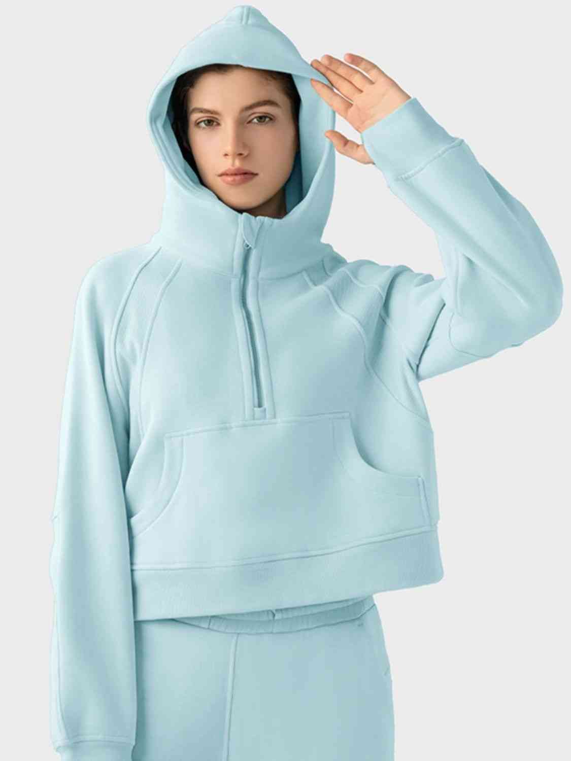 SUNDOWN half-zip hoodie