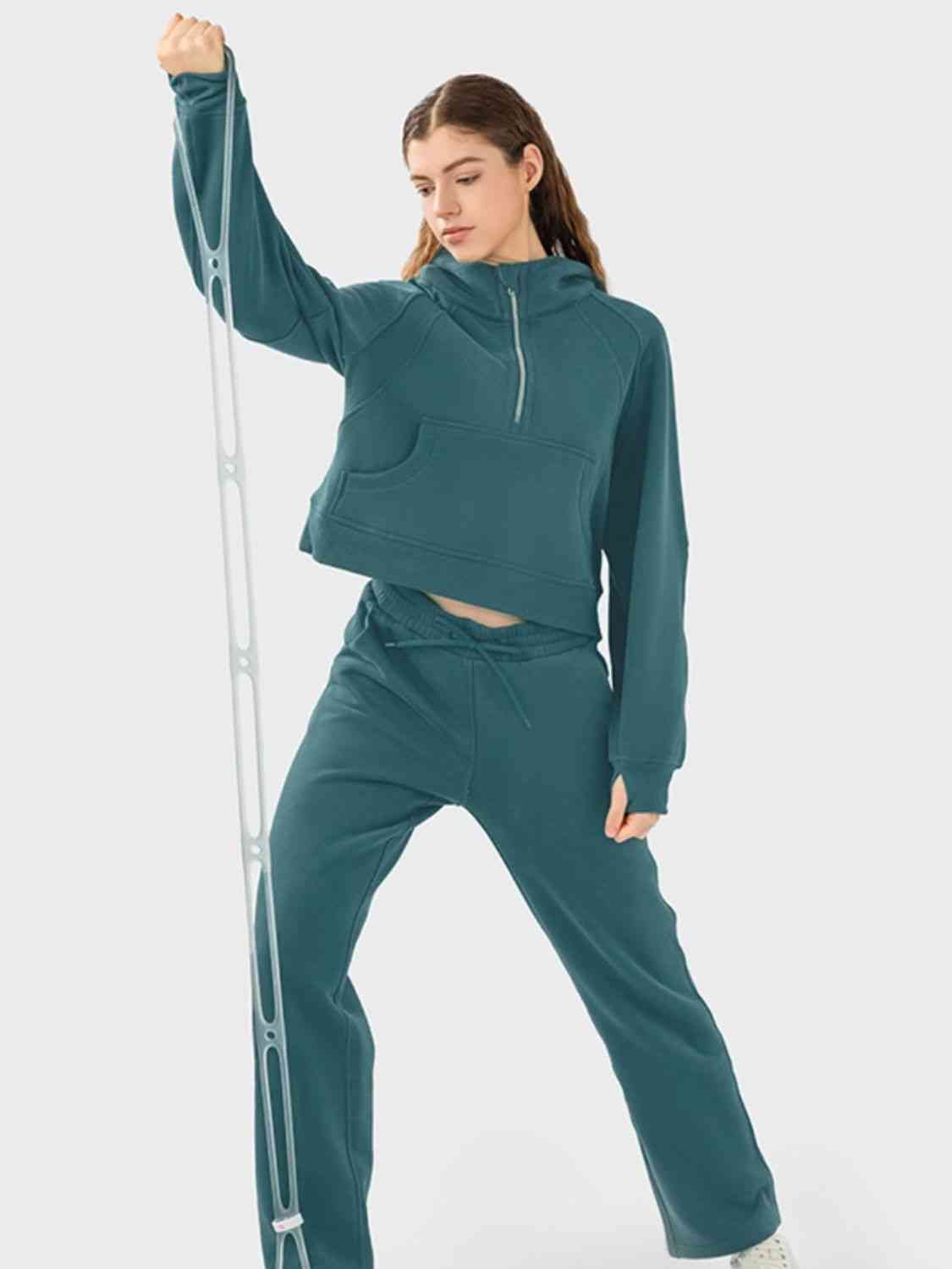 SUNDOWN half-zip hoodie