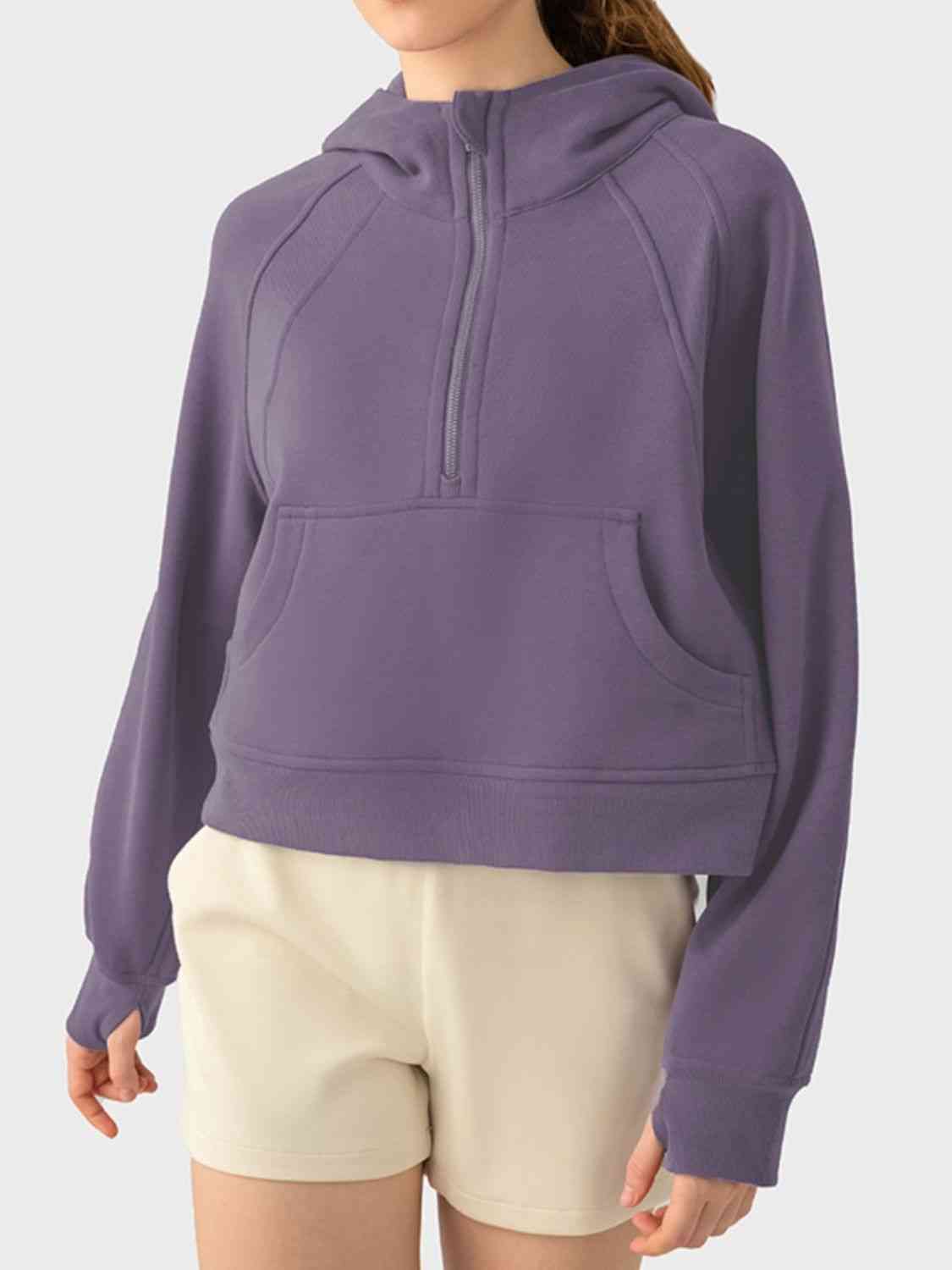 SUNDOWN half-zip hoodie
