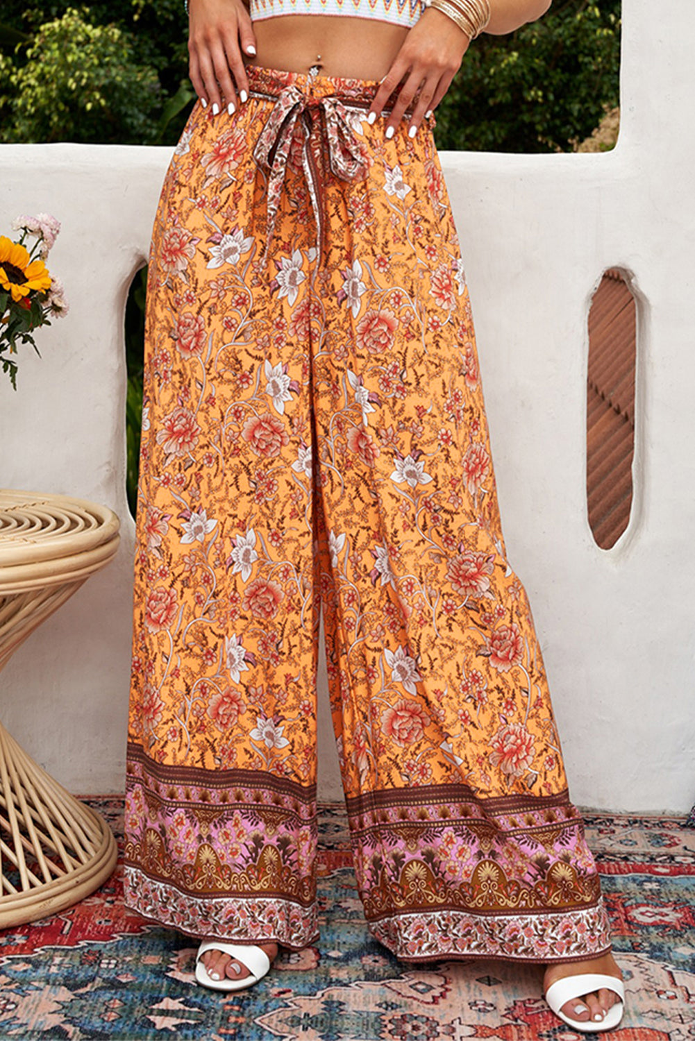 ROAMING MEADOWS palazzo pants