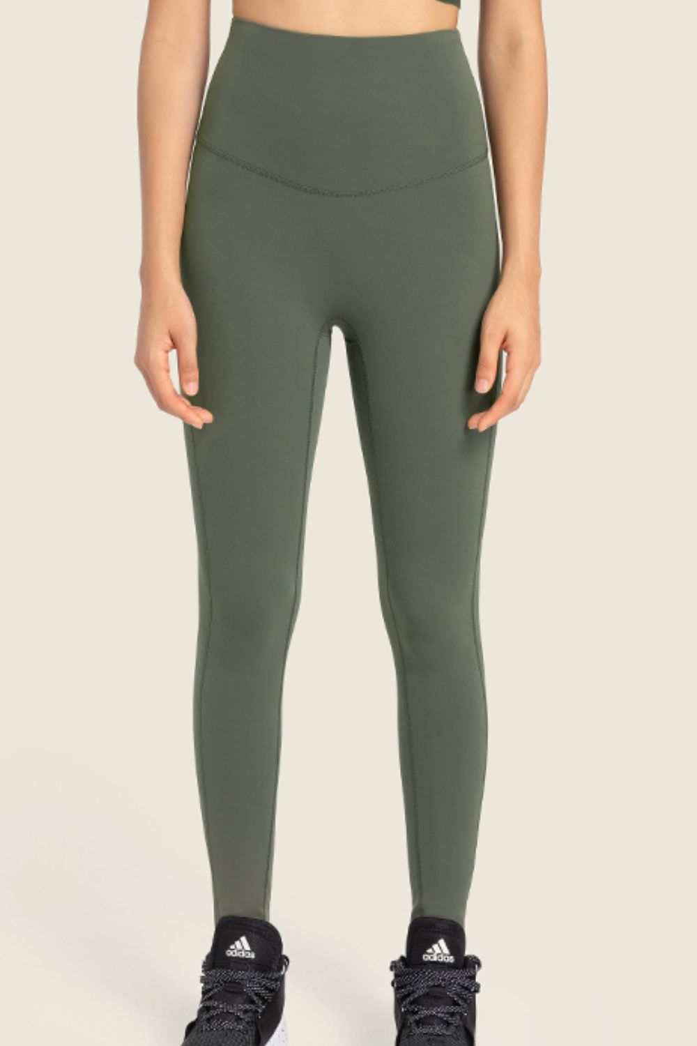 Salutation Wide Waistband Leggings - Lamoille Yoga