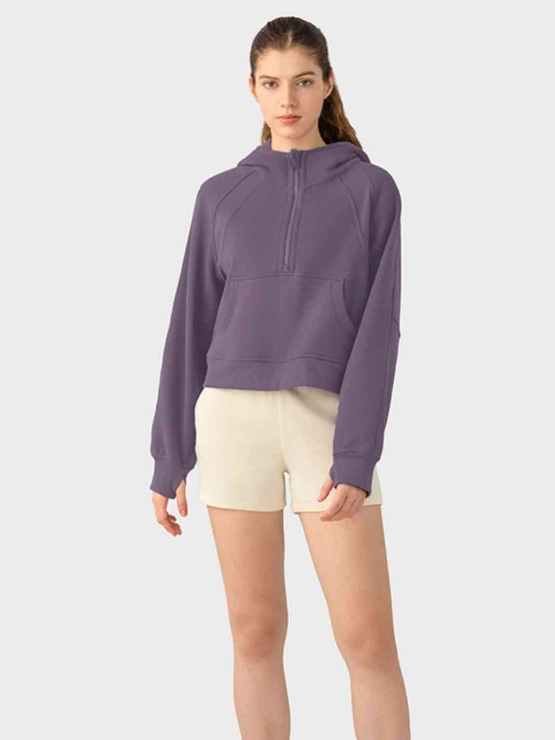 SUNDOWN half-zip hoodie
