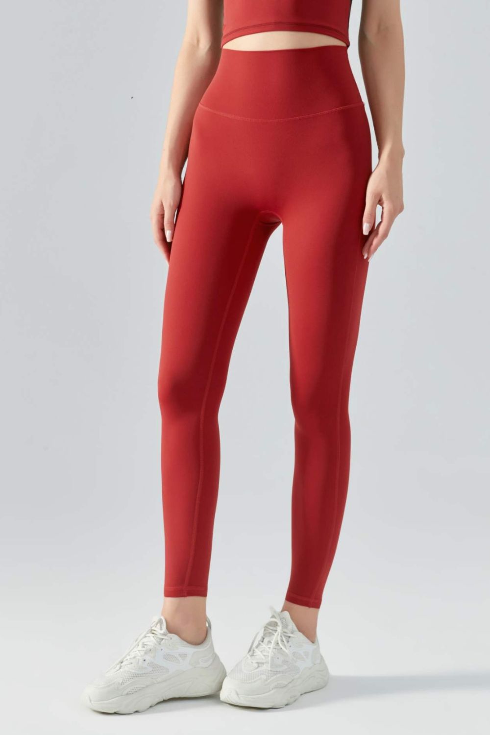 Wide Waistband Active Leggings - Lamoille Yoga