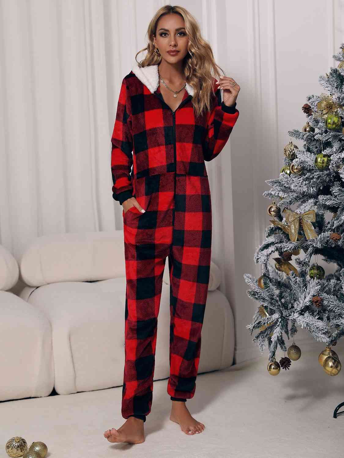 HOLIDAY PLAID onesie