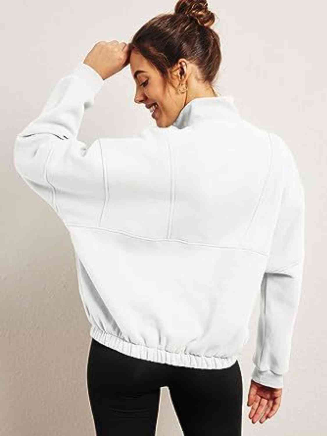 SUNDOWN half-zip pullover