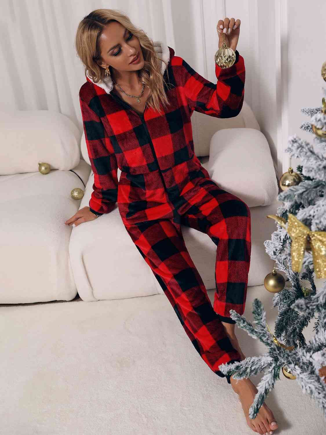 HOLIDAY PLAID onesie