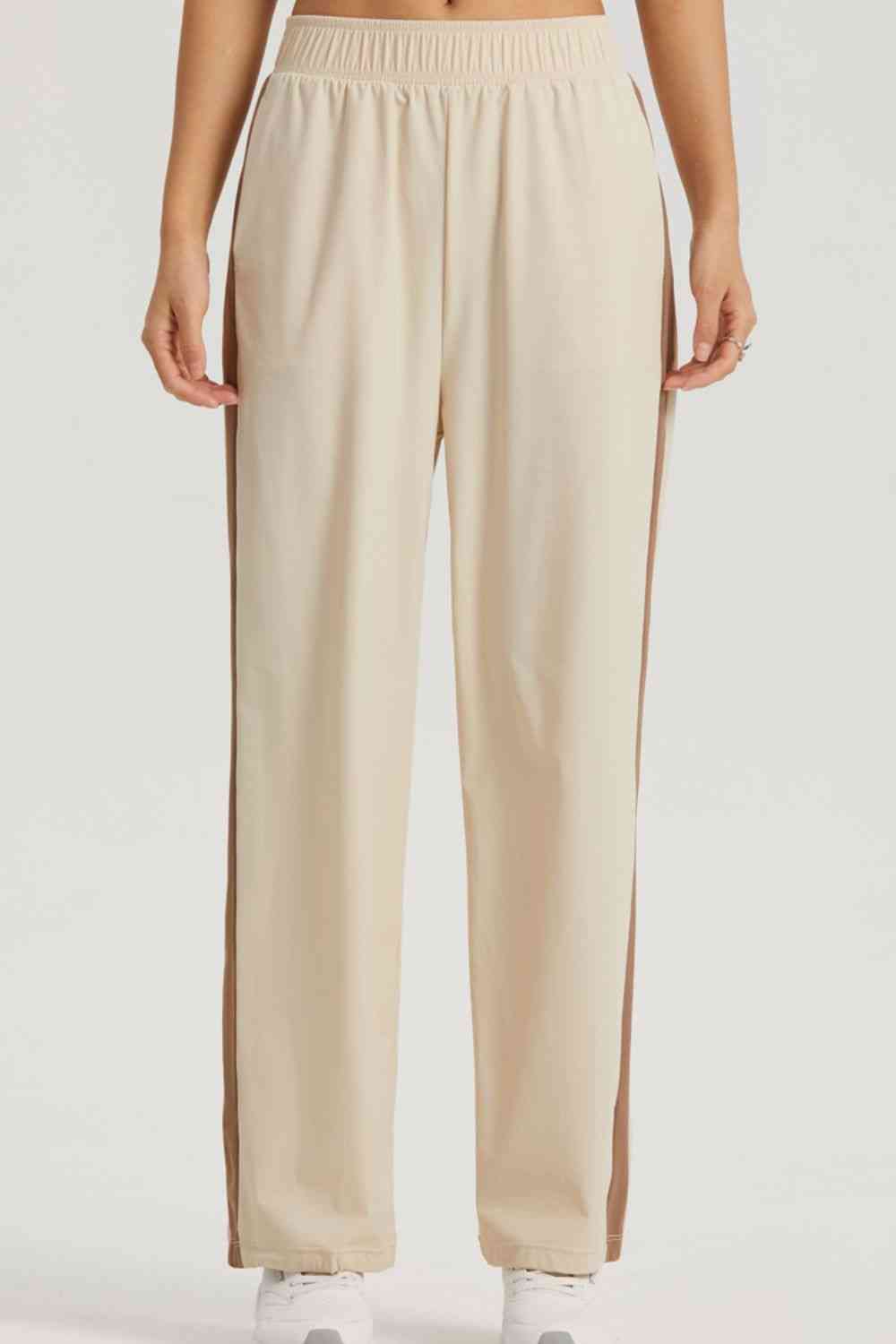ROAD AHEAD contrast pants