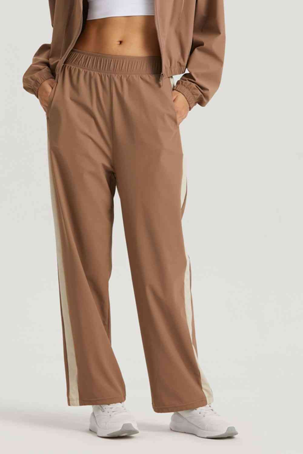 ROAD AHEAD contrast pants