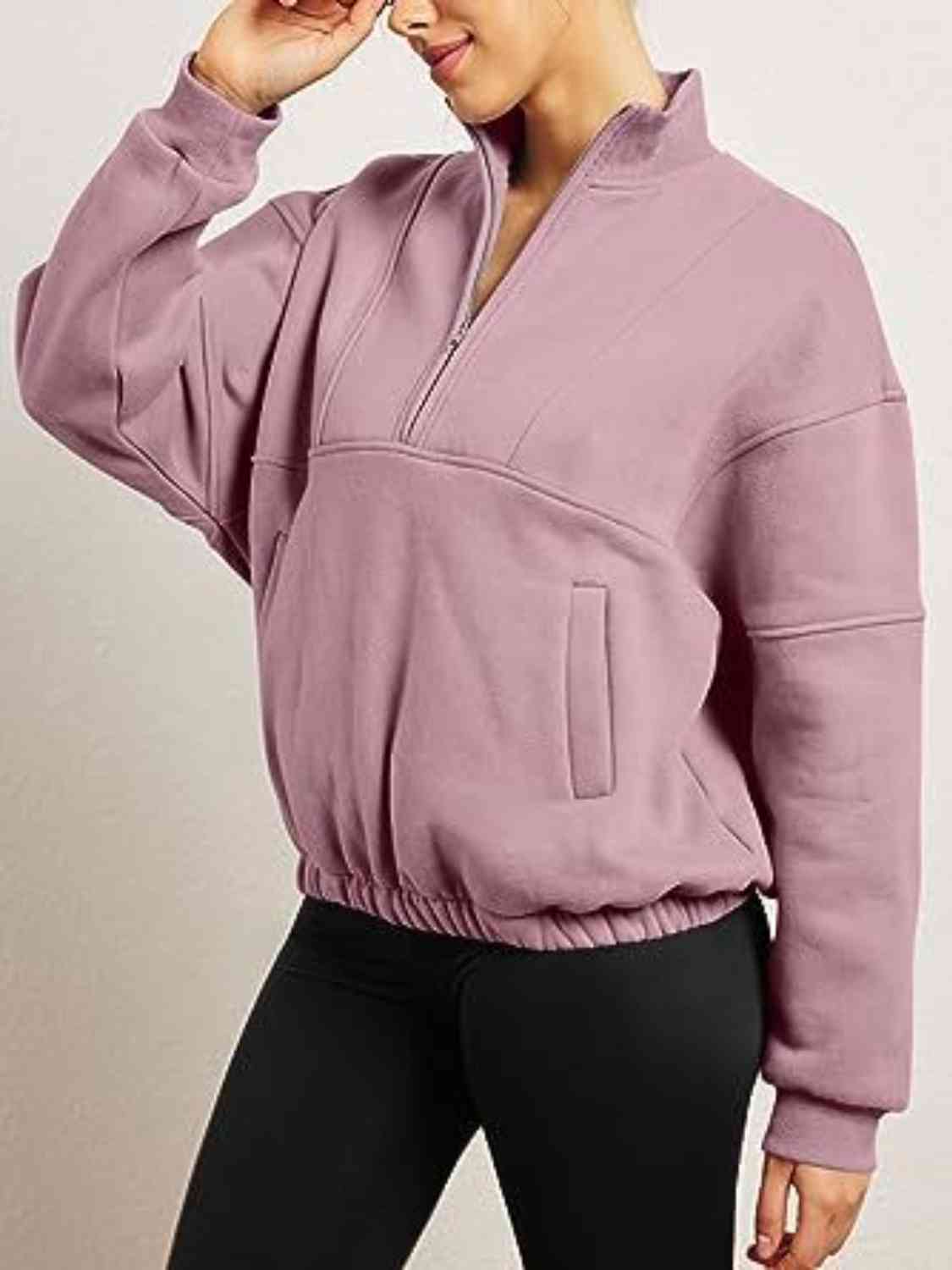 SUNDOWN half-zip pullover