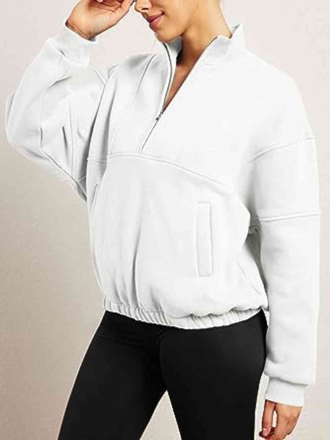 SUNDOWN half-zip pullover