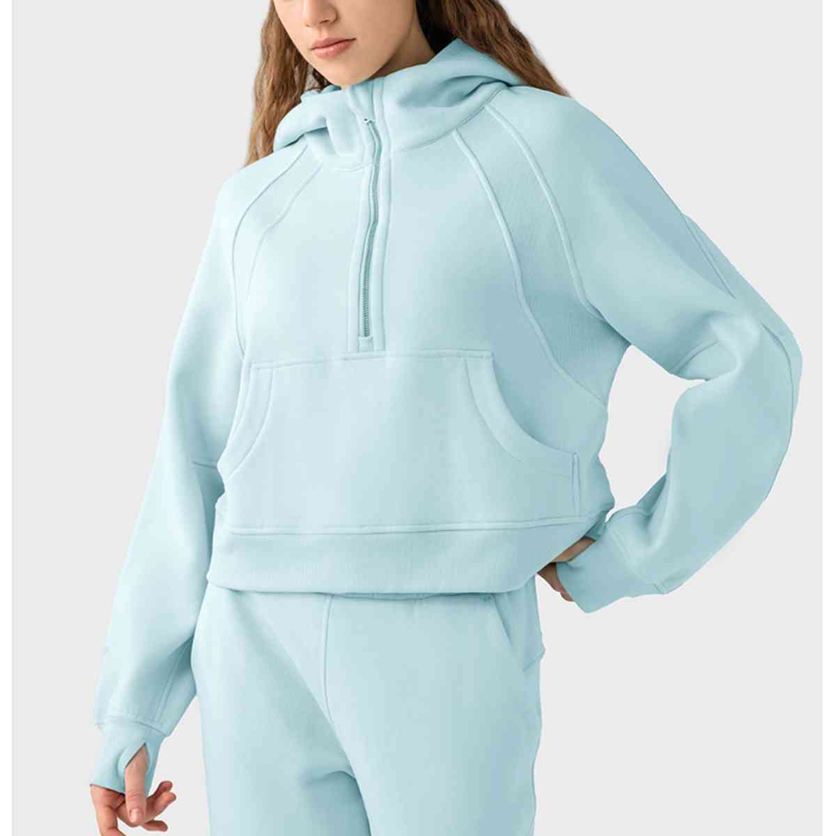 SUNDOWN half-zip hoodie