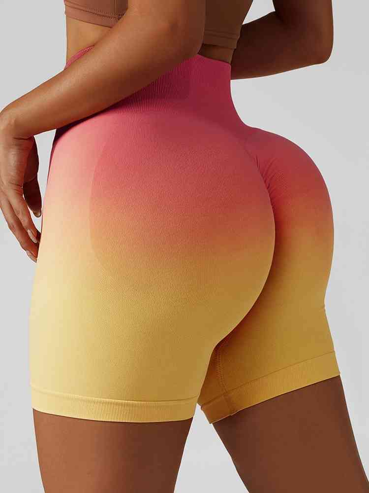 YOU'RE A PEACH gradient shorts
