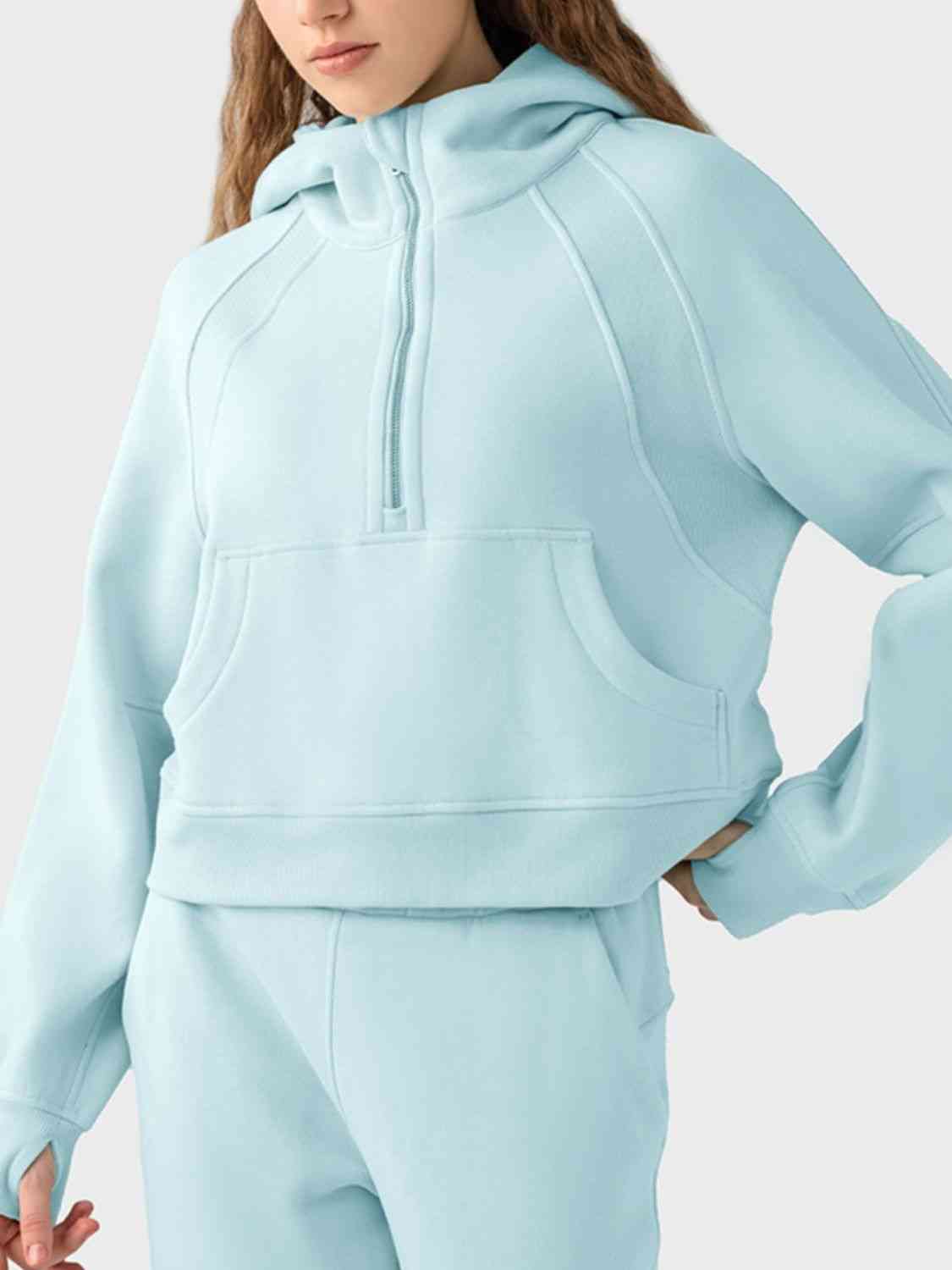 SUNDOWN half-zip hoodie