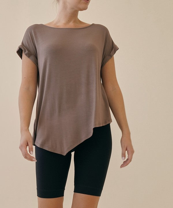 BAMBOO asymmetric tunic