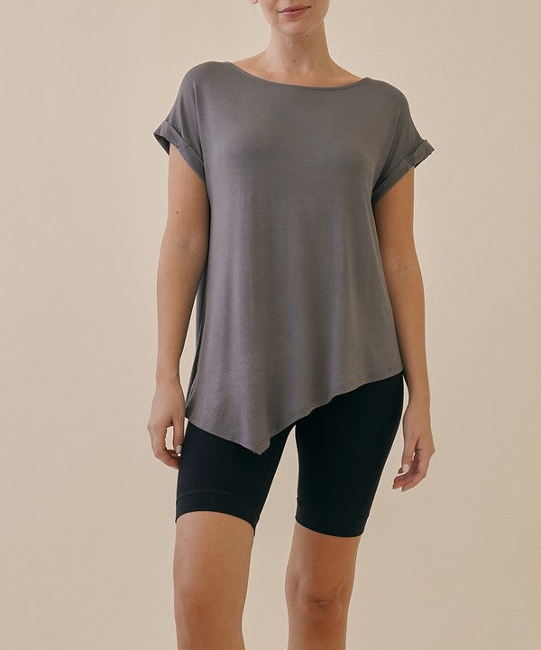 BAMBOO asymmetric tunic