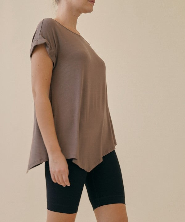 BAMBOO asymmetric tunic