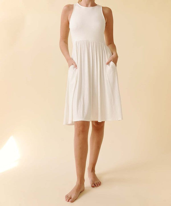 BAMBOO midi tank dress