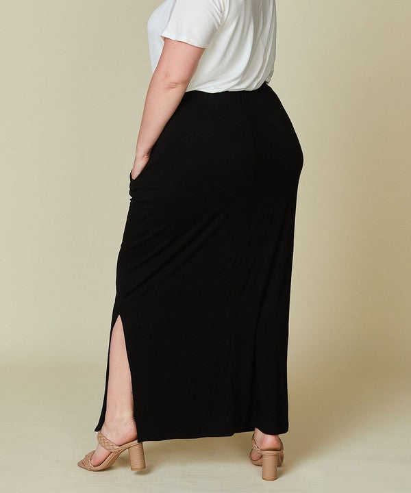 BAMBOO CURVE maxi skirt